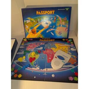 Vintage 1991 Texas Instrument Passport Board Game